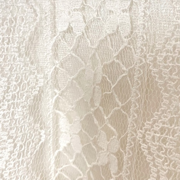 Knitted Laced White Fashion Summer Dress With Tassels. SZ L - Picture 3 of 14